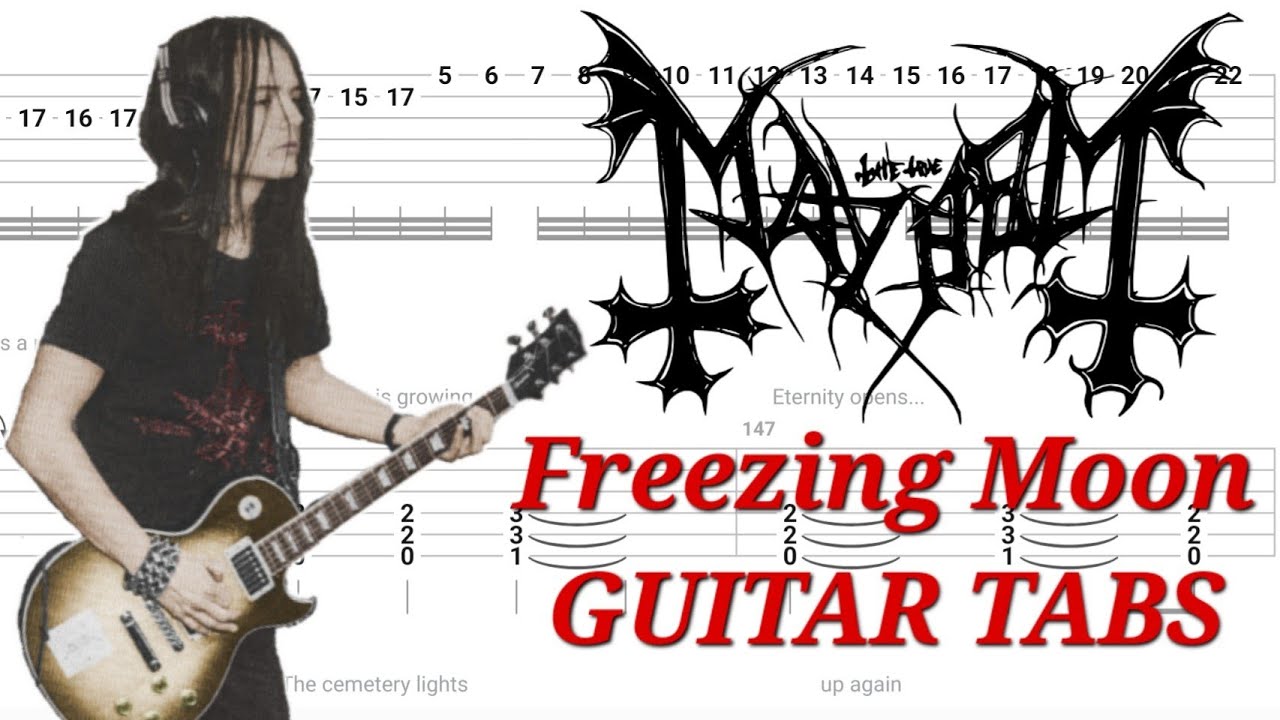Mayhem - Freezing Moon | Rhythm & Lead GUITAR TABS | Cover | Tutorial | Lesson