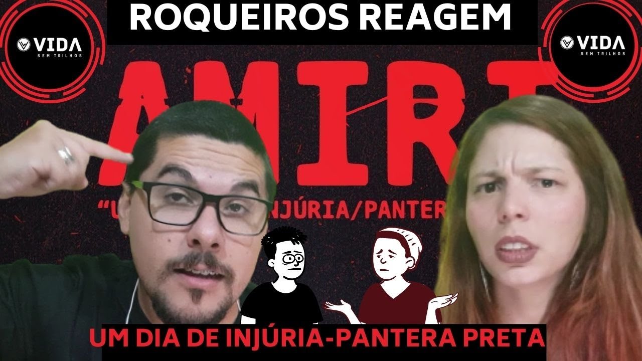 Rockeiros reagem a Rap |Amiri Um Dia de Injúria/Pantera Preta|Respetáculo Vida Sem Trilhos REACT VST