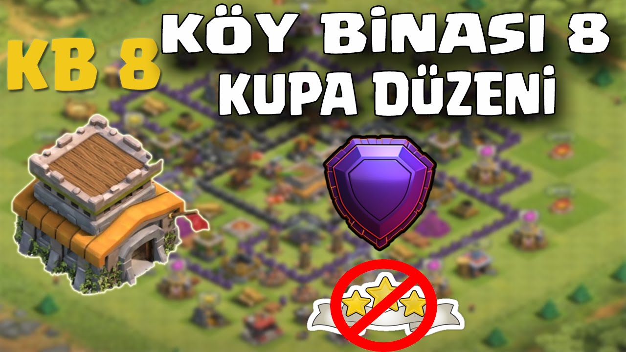 Clash of Clans - Köy Binası 8 KUPA Düzeni [TH 8 Hybrid Base]