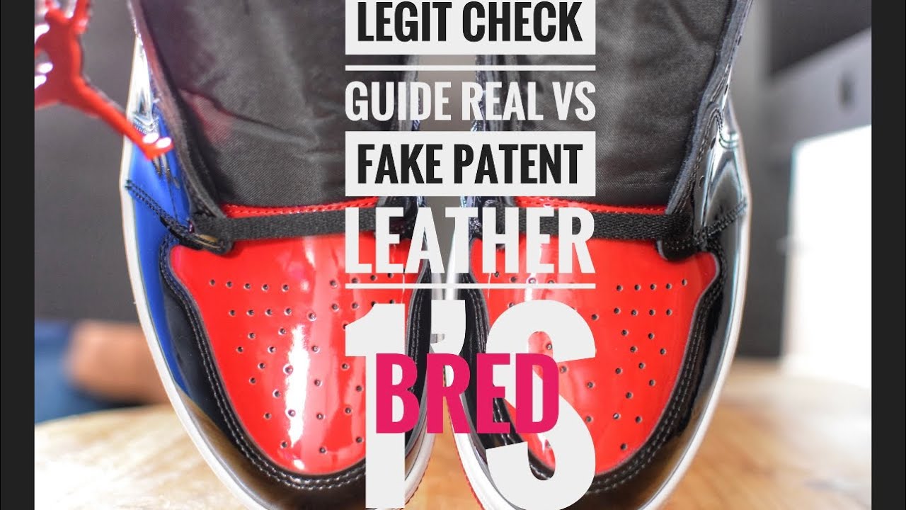 Legit check guide: Patten￼ leather bred 1’s real vs top fake is your pair legit!!