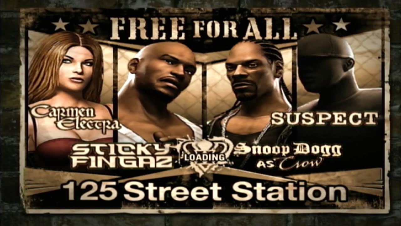 Def Jam: Fight for NY (60fps) (XBOX) (Hard) - Carmen Electra/Sticky Fingaz/Crow/Suspect