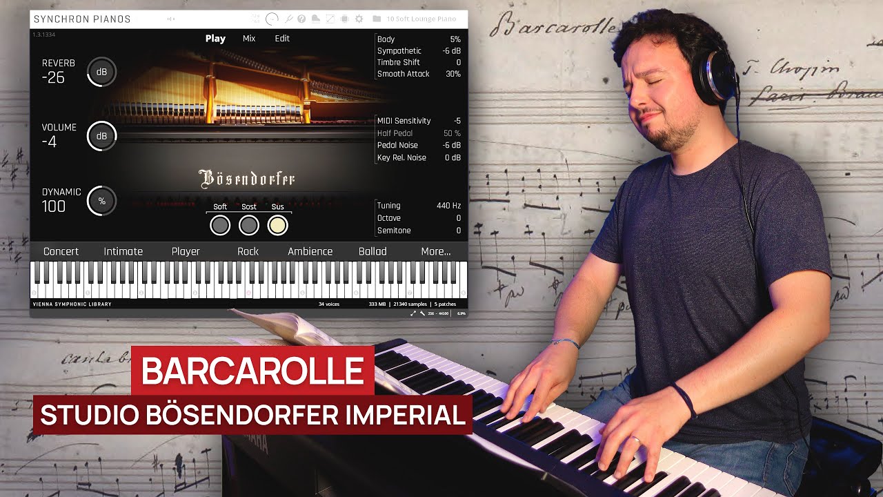 LIVE: Chopin Barcarolle Opus 60 - Vincent Tohier feat. Studio Bösendorfer Imperial
