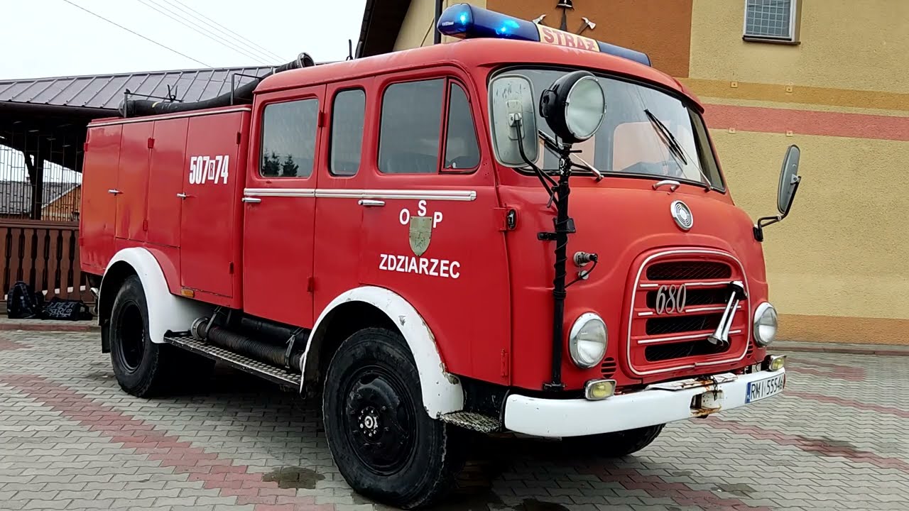 [UNIKAT W SKALI KRAJU - STEYR 680] OSP Zdziarzec (powiat mielecki) - pokaz sygnalizacji