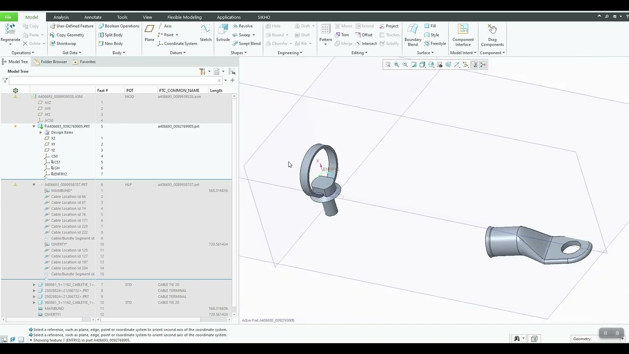 coordinate AXIS Creation Electrical CREO 8