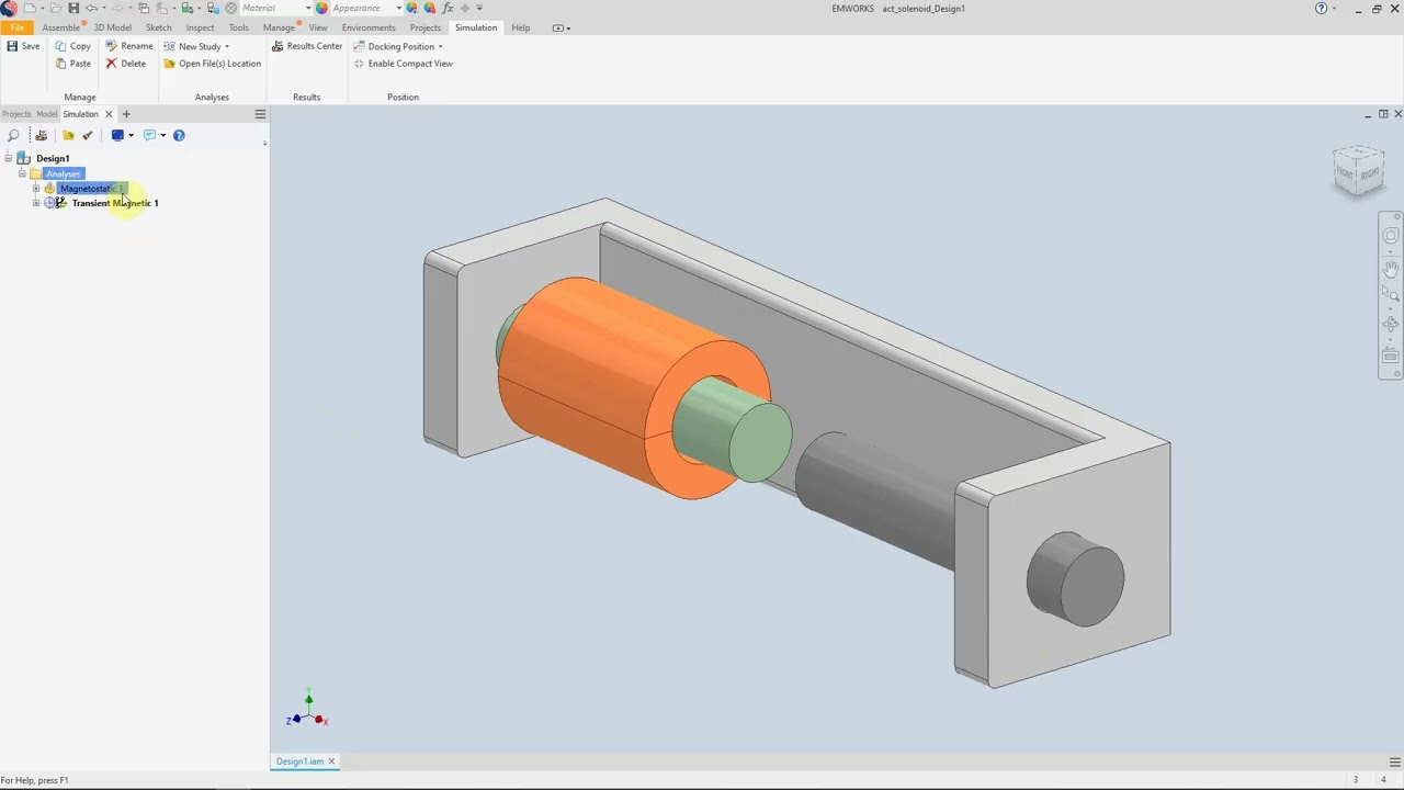From CAD to Magnetic Results: Solenoid Simulation in EMWorks