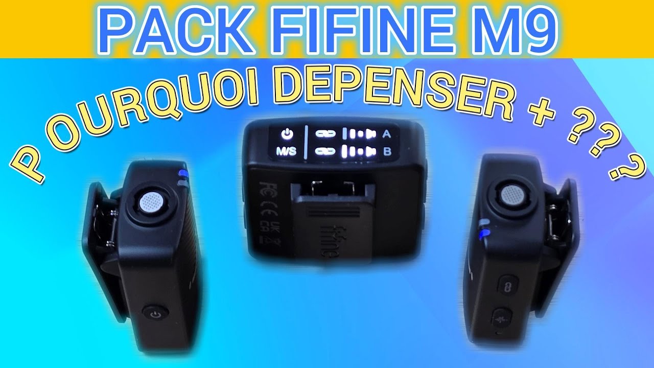 PACK MICROS ET RECEPTEUR -  FIFINE M9 (très bonne captation du son)