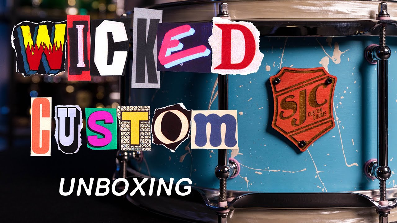 A BURRITO CUSTOM BADGE?!?! Watch the unboxing of the FIRST WICKED CUSTOM SNARE DRUM...EVER!!!