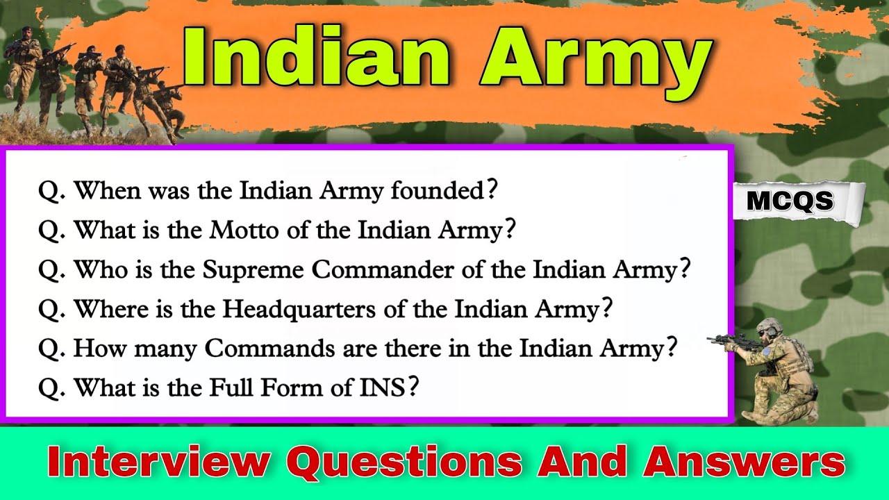 Indian Army Quiz | Indian Army gk  questions and answers | Army Day | भारतीय सेना | Bachelor GK