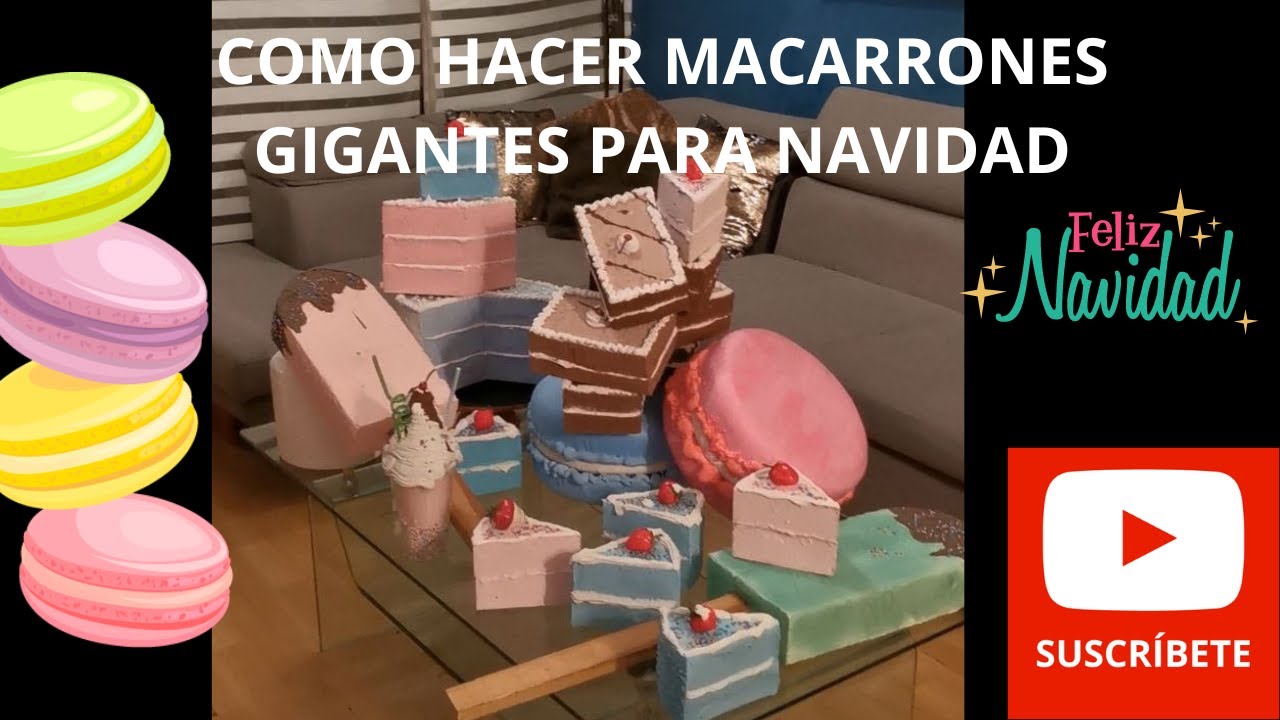 como hacer macarrones gigantes