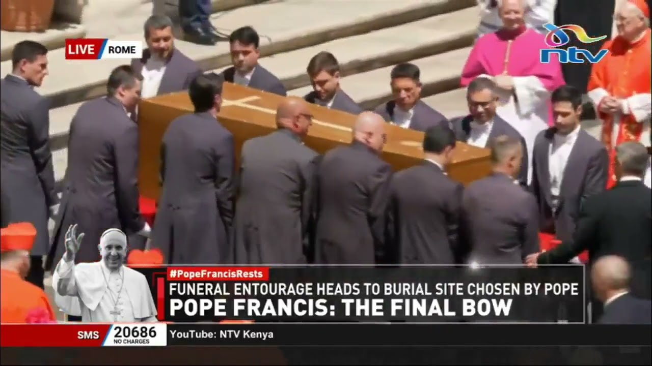 Pope Francis' coffin carried into Santa Maria Maggiore Basilica in Rome for private burial ceremony