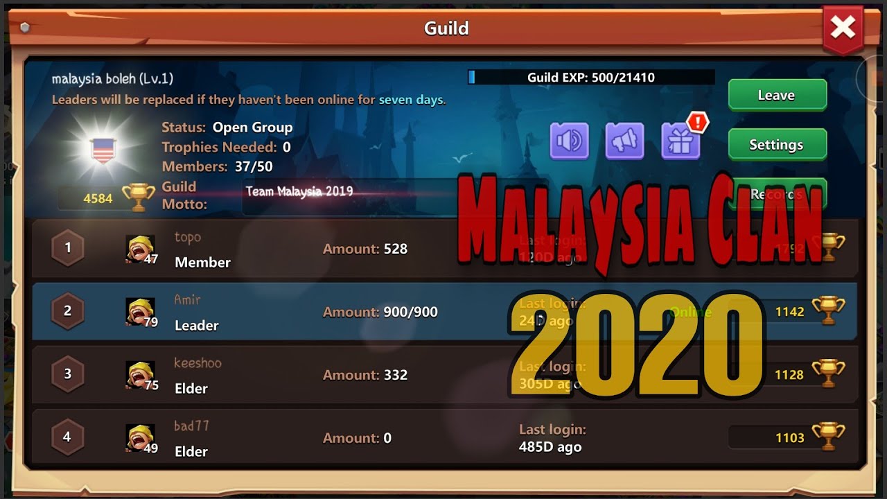 Clash of Lords 2 Malaysia | Malaysia Clan Leader