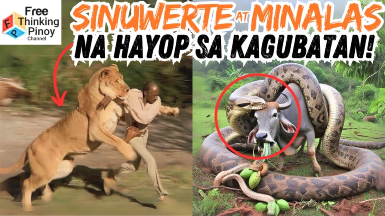 COMPILATION: MASWERTE AT MALAS NA HAYOP NAKUNAN SA VIDEO | Lucky Animals escaping predator