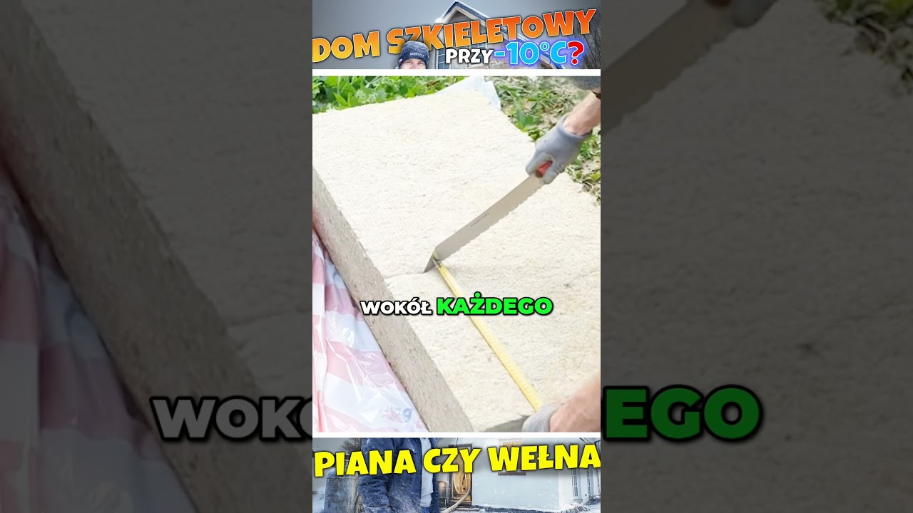 🔥DOM SZKIELETOWY PRZY -10&deg;C ❄️ CZY TO MA PRAWO DZIAŁAĆ? PIANA PUR