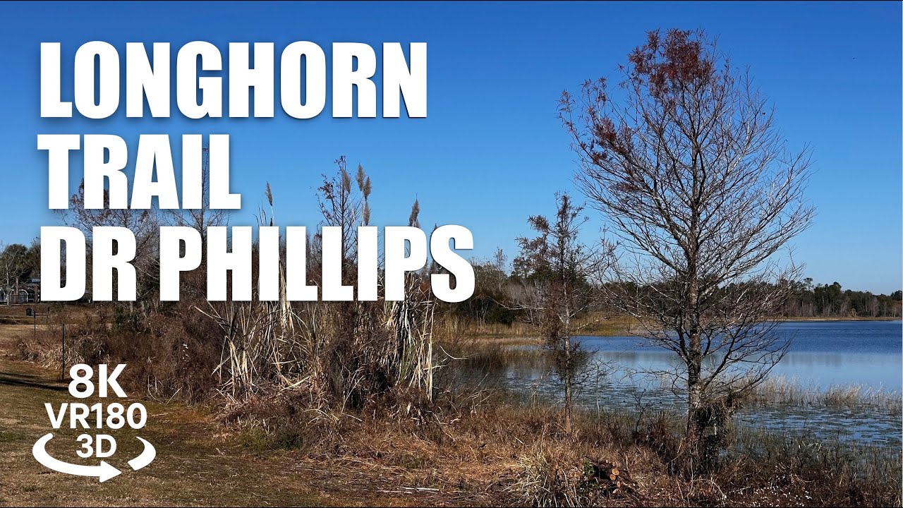 Longhorn Trail Dr. Phillips Park Orlando VR180 3D Big Sand Lake Nature Walk Florida VR视频 3D動画 VR旅行