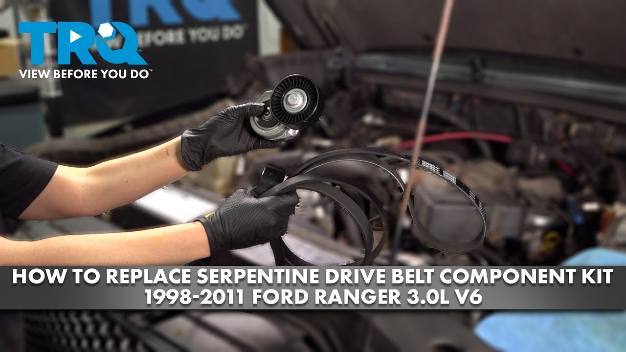 Как заменить комплект компонентов приводного ремня ГРМ Ford Ranger 3.0L V6 1998-2011 гг.