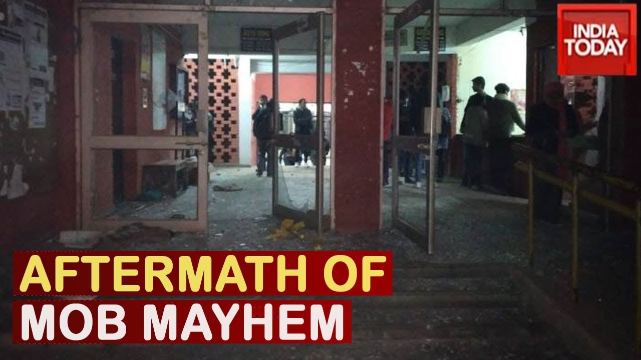 India Today Inside JNU Campus: Watch Aftermath Of Mob Mayhem In JNU