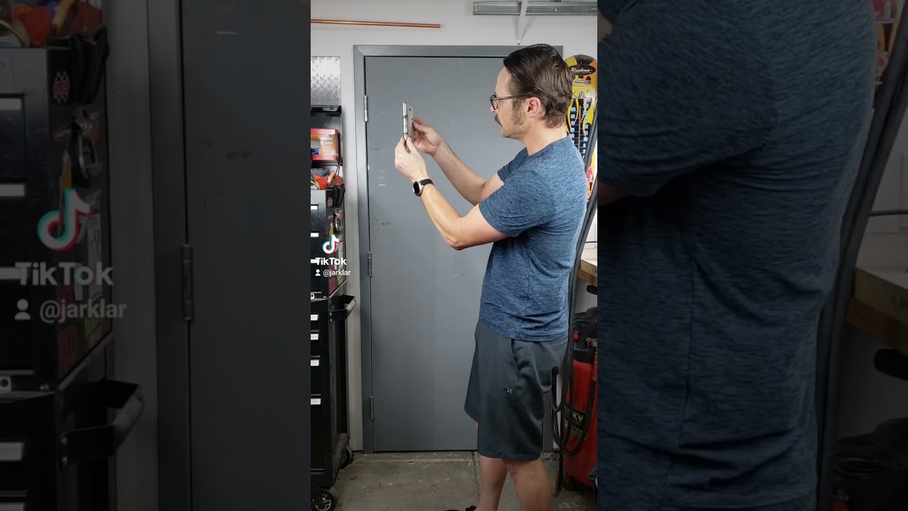 Quick hinge shimming tutorial for commercial doors using Jarklar Hinge Shims.
