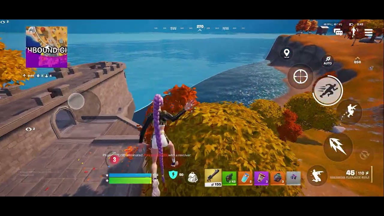 Fortnite mobile gameplay of me playing as Rumi from Demon hunters part 2 in blitz battle royale