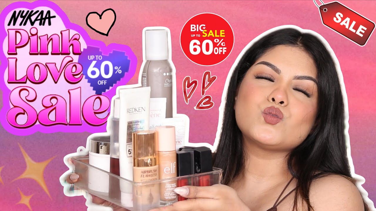 UPTO 60% OFF - NYKAA PINK LOVE SALE RECOMENDATION | MAKEUP + HAIRCARE + SKINCARE