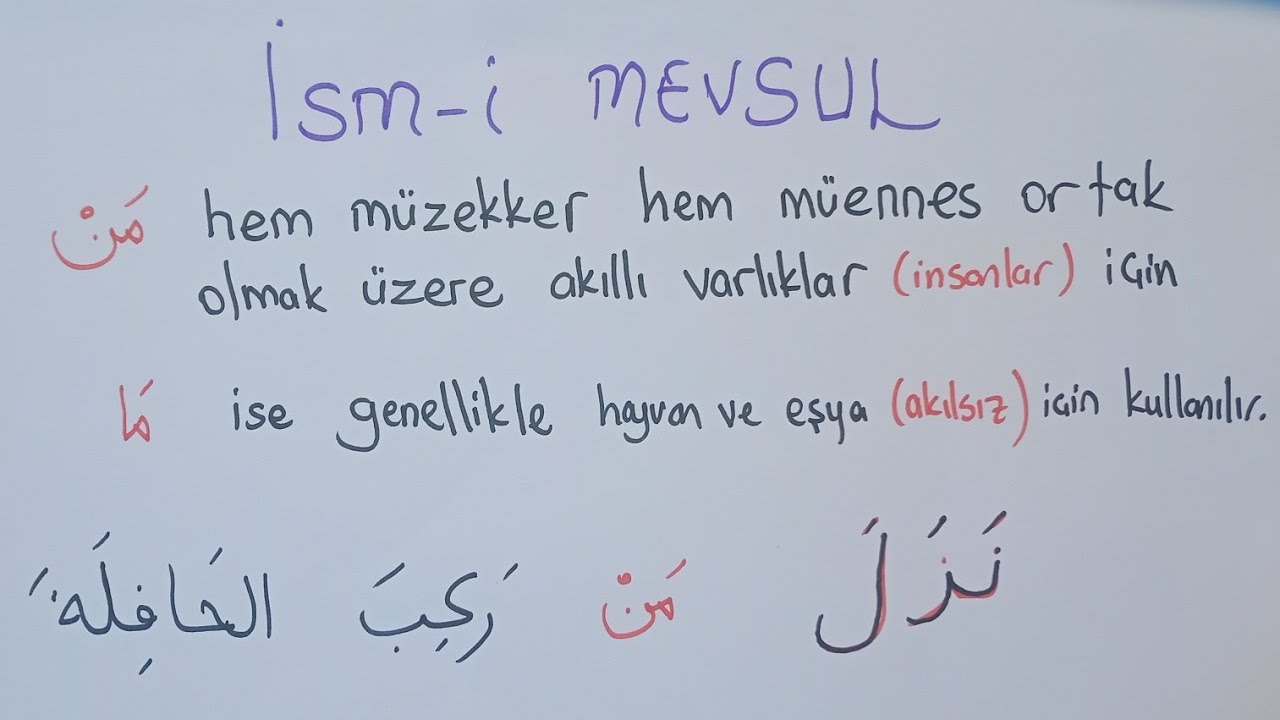 25.Ders İsm-i Mevsul-2