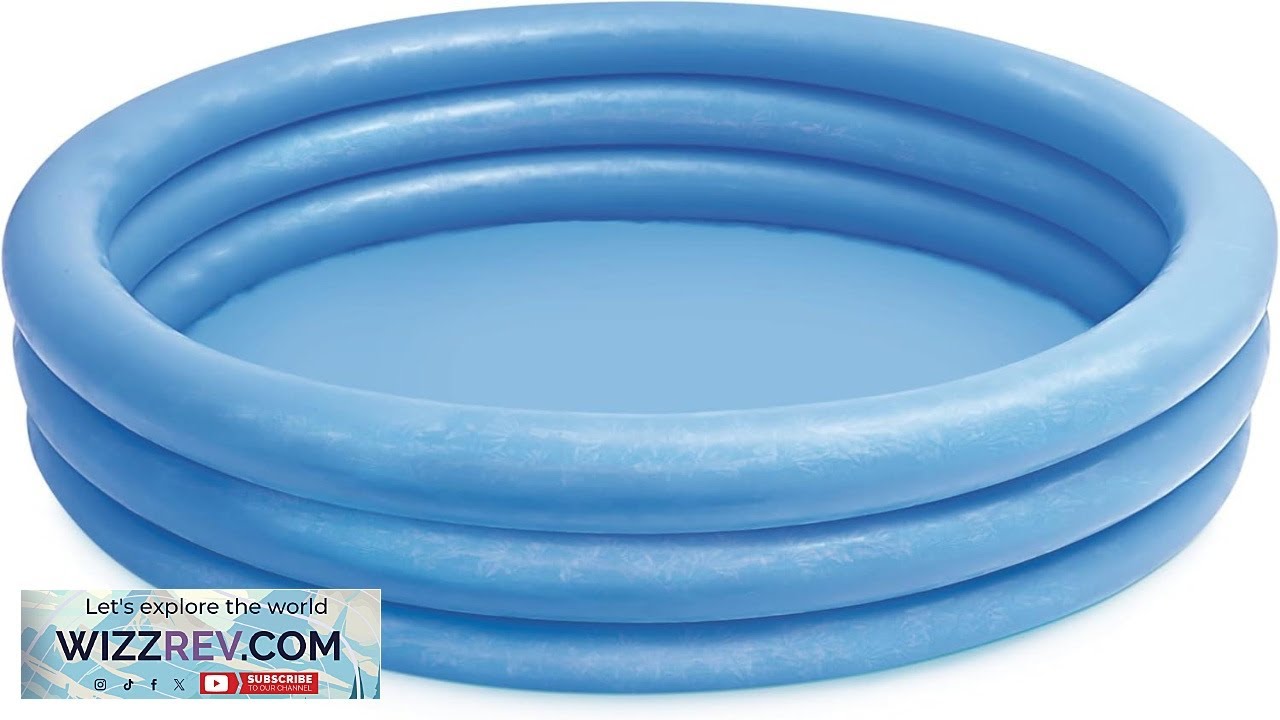 INTEX 59416EP Crystal Blue Inflatable Kiddie Swimming Pool 45in x 10in Review