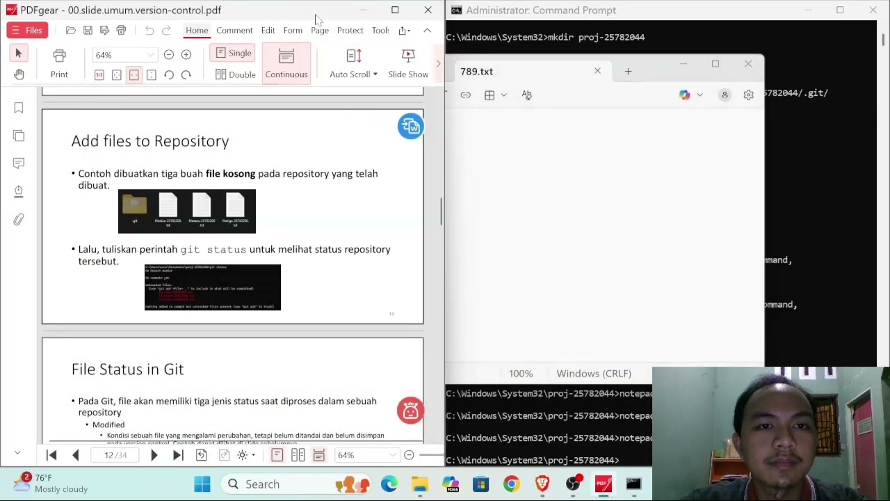 Lab Sessions 1_Version Control, Git, and GitHub (latihan 1 - 4)
