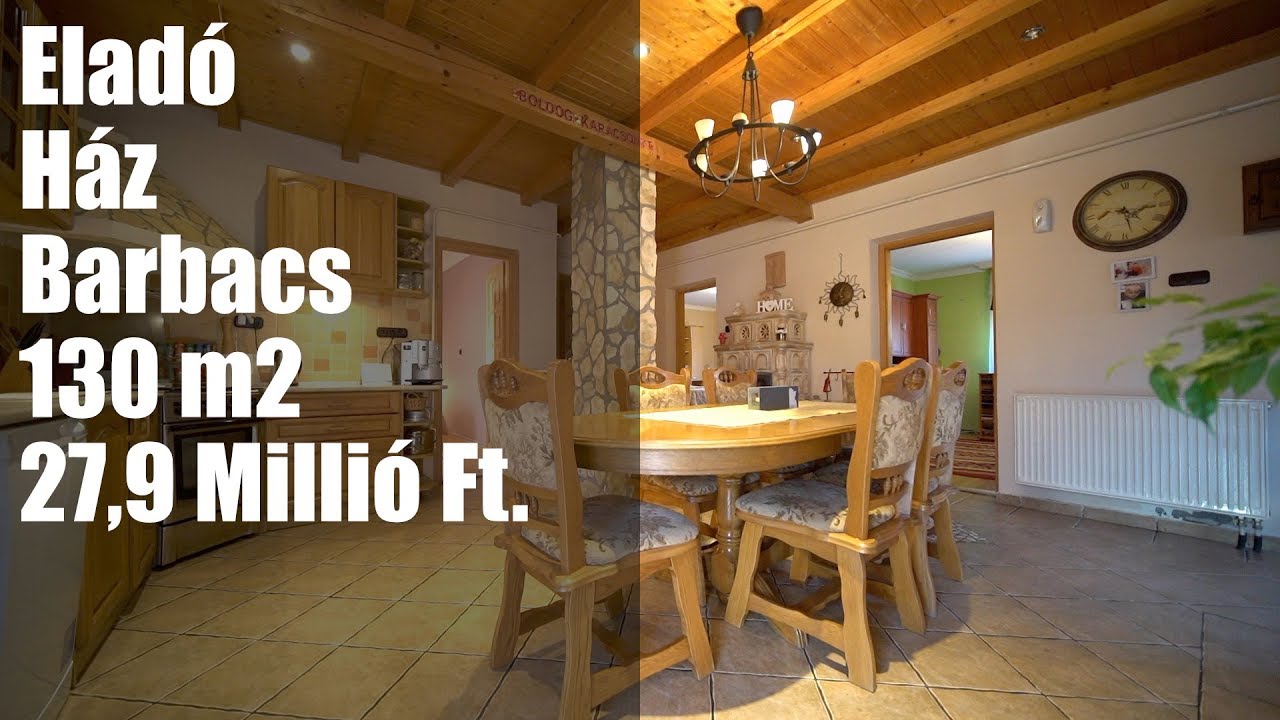 Eladó - Ház - Barbacs - 130 m2 - 27,9 Millió Ft.
