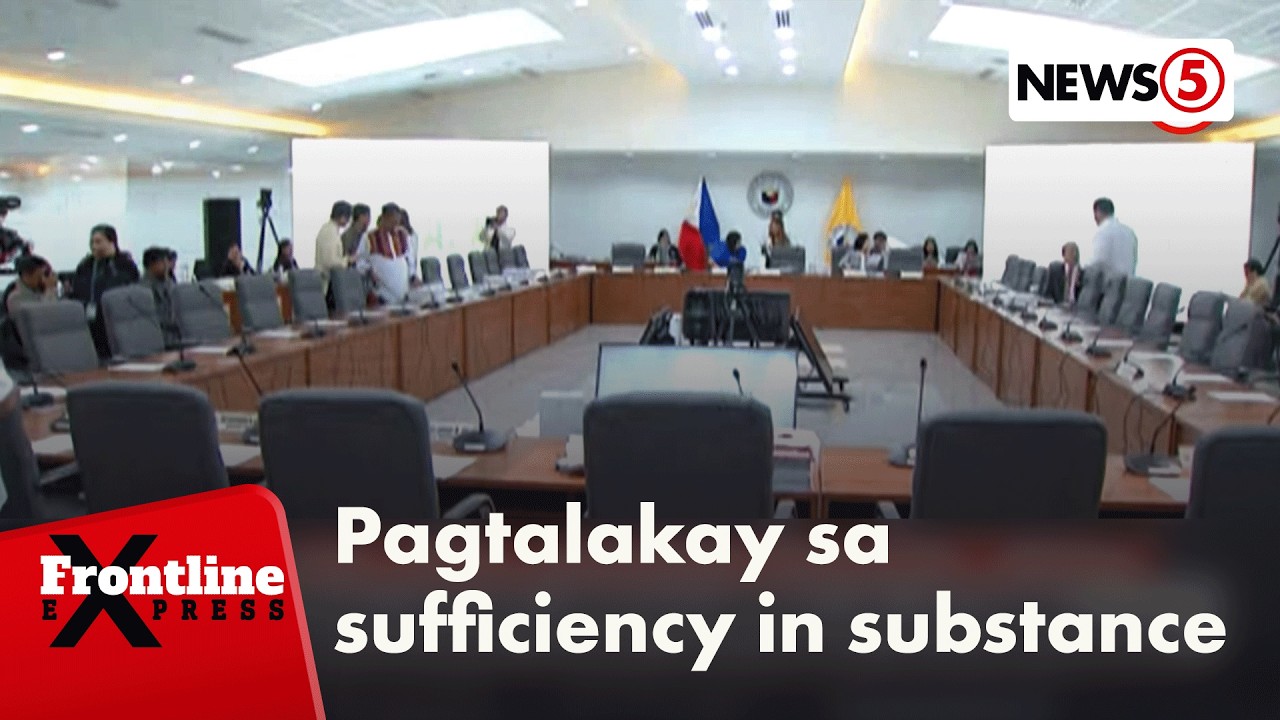 Impeachment complaint vs. VP Sara, titimbangin kung sufficient in substance | Frontline Express