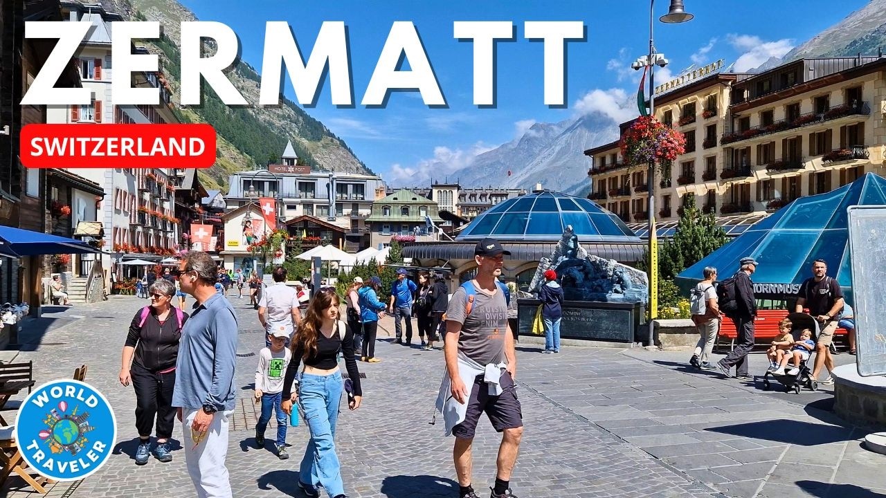 Zermatt 4K Walking Tour | Exploring the Stunning Swiss Alps in August 2024