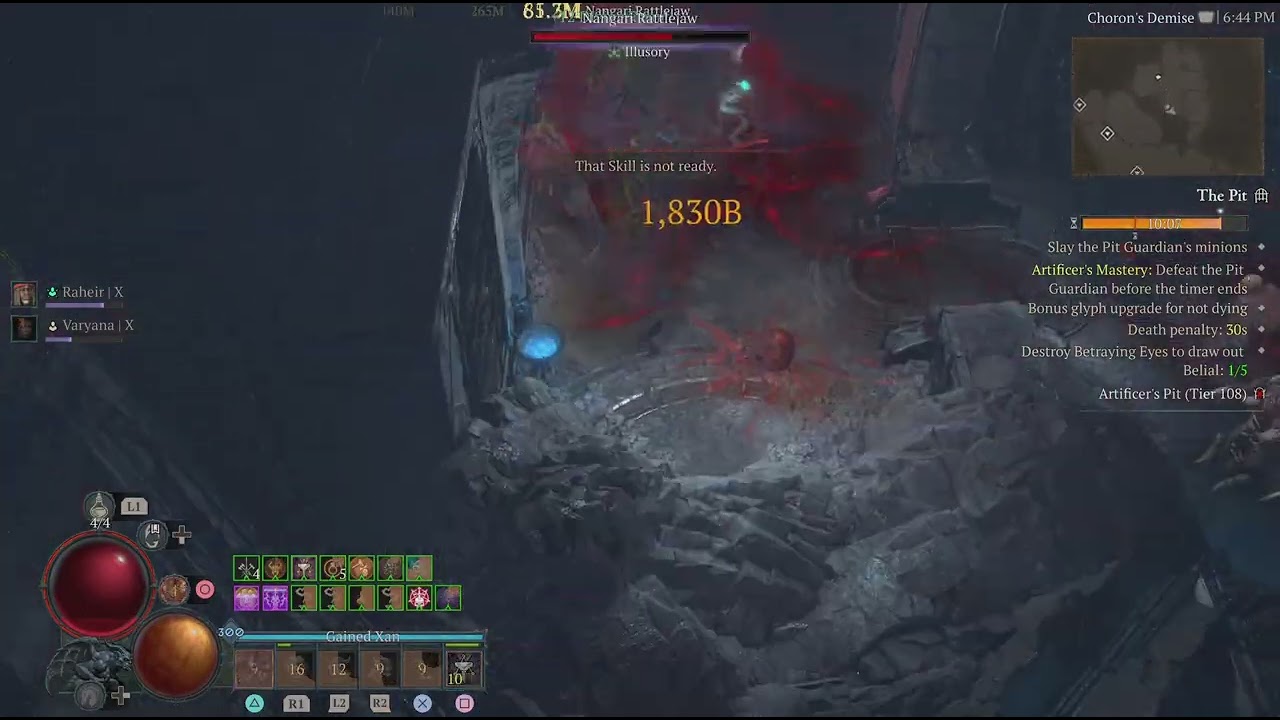 Diablo IV season 11 pit 108 barbarian