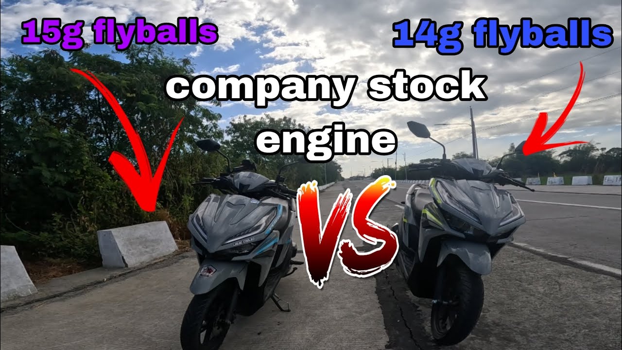 Click 125i 14g balls vs click 125i 15g balls parehas company stock engine
