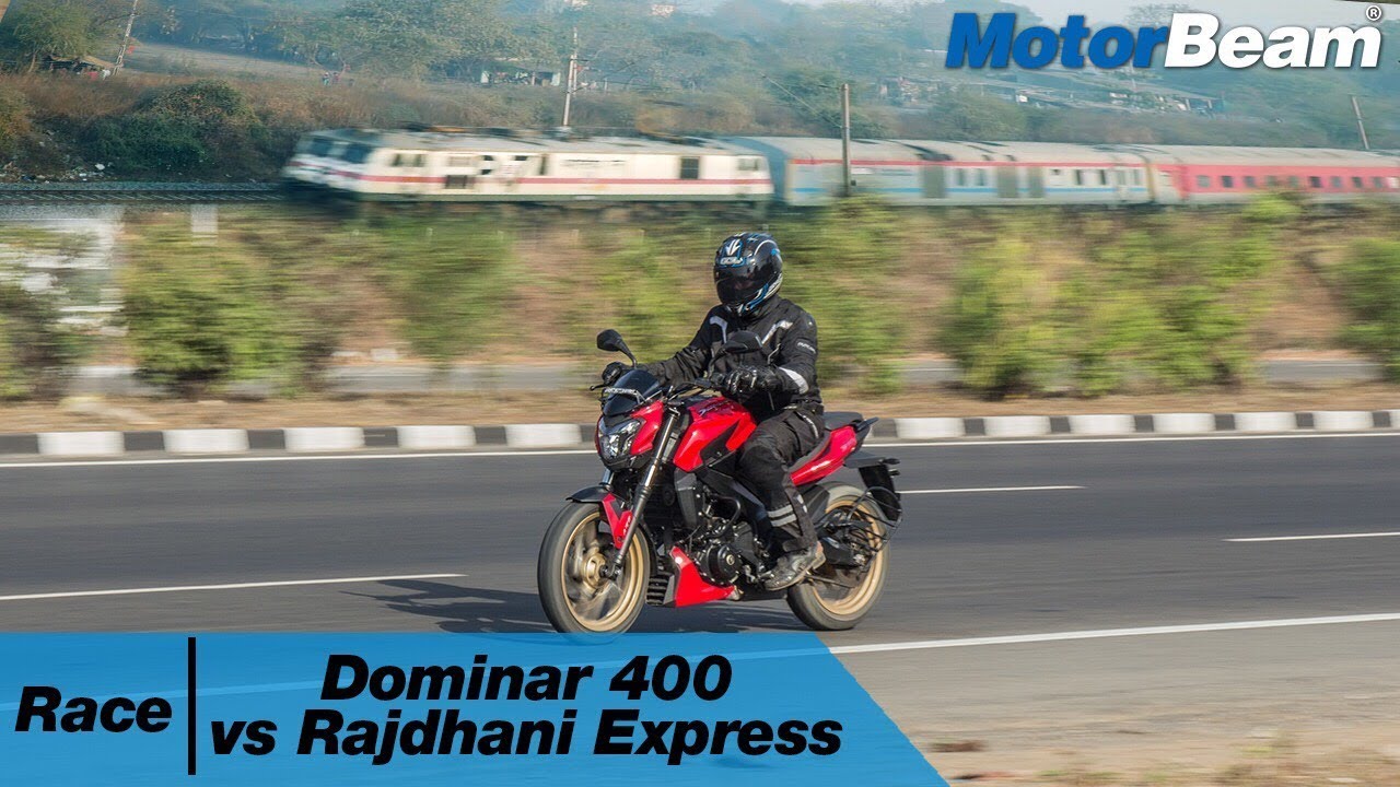 Race The Rajdhani | Dominar 400 vs Rajdhani Express | MotorBeam
