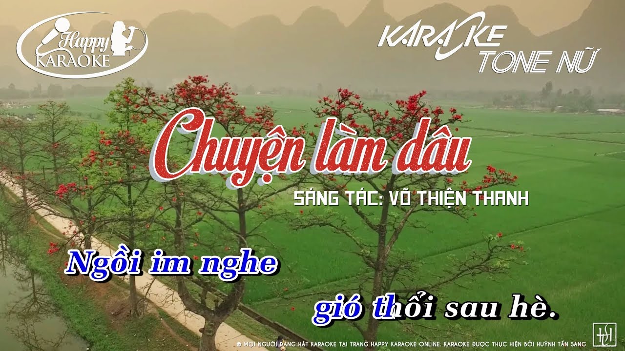 KARAOKE | CHUYỆN LÀM DÂU - PHI NHUNG | Tone Am