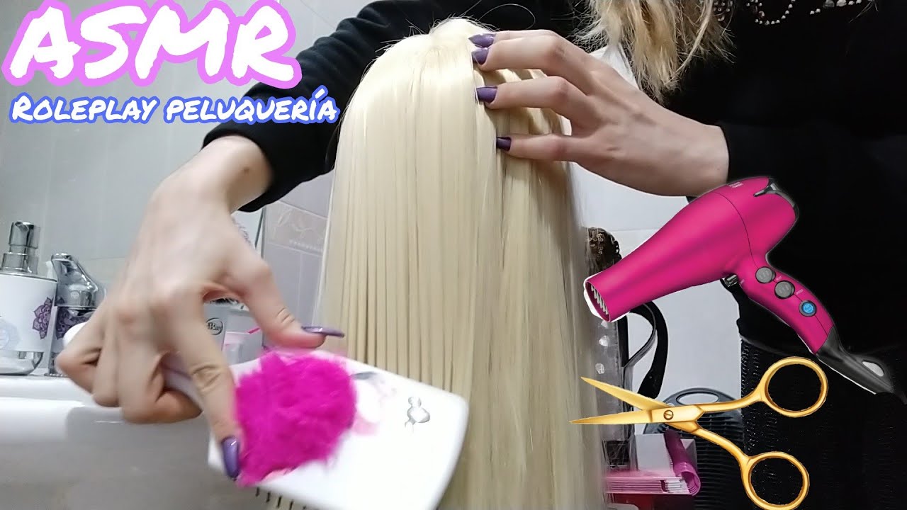 ASMR 🪐 Roleplay de Peluquería 💇 Tinte, Lavado, Secado y Corte de Cabello 🧖