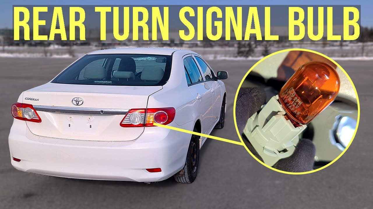 How to Replace Rear Turn Signal Bulb - Toyota Corolla (2009-2013)