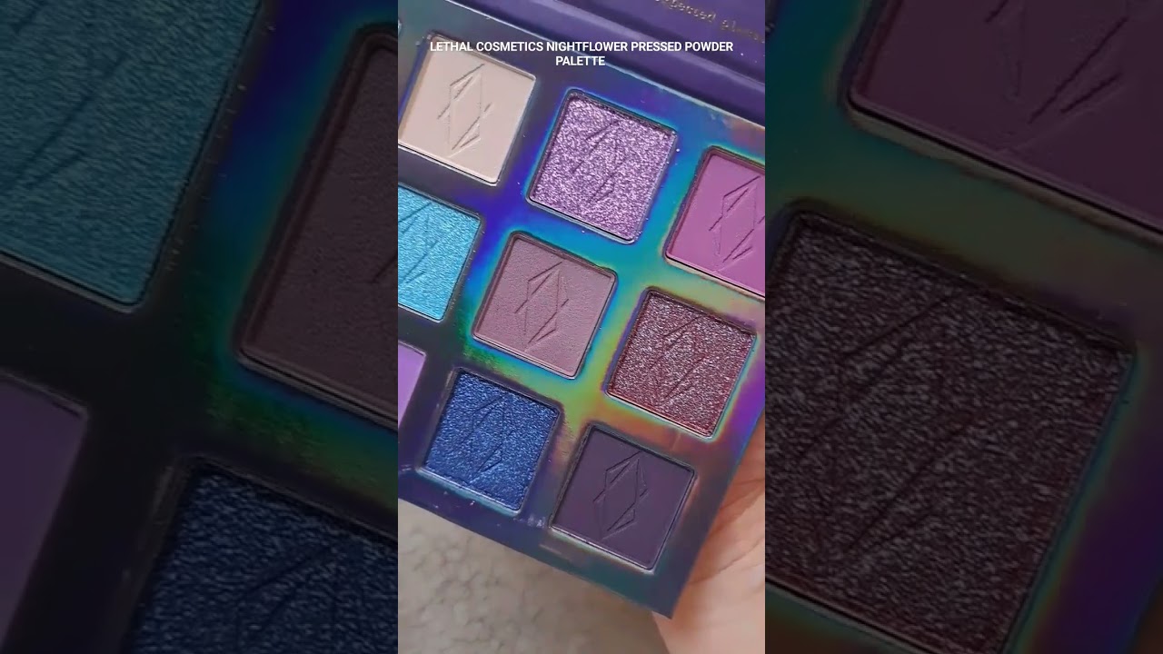 LETHAL COSMETICS NIGHTFLOWER PALETTE #makeup #motd #eyeshadow #palette #shadow #look #shorts