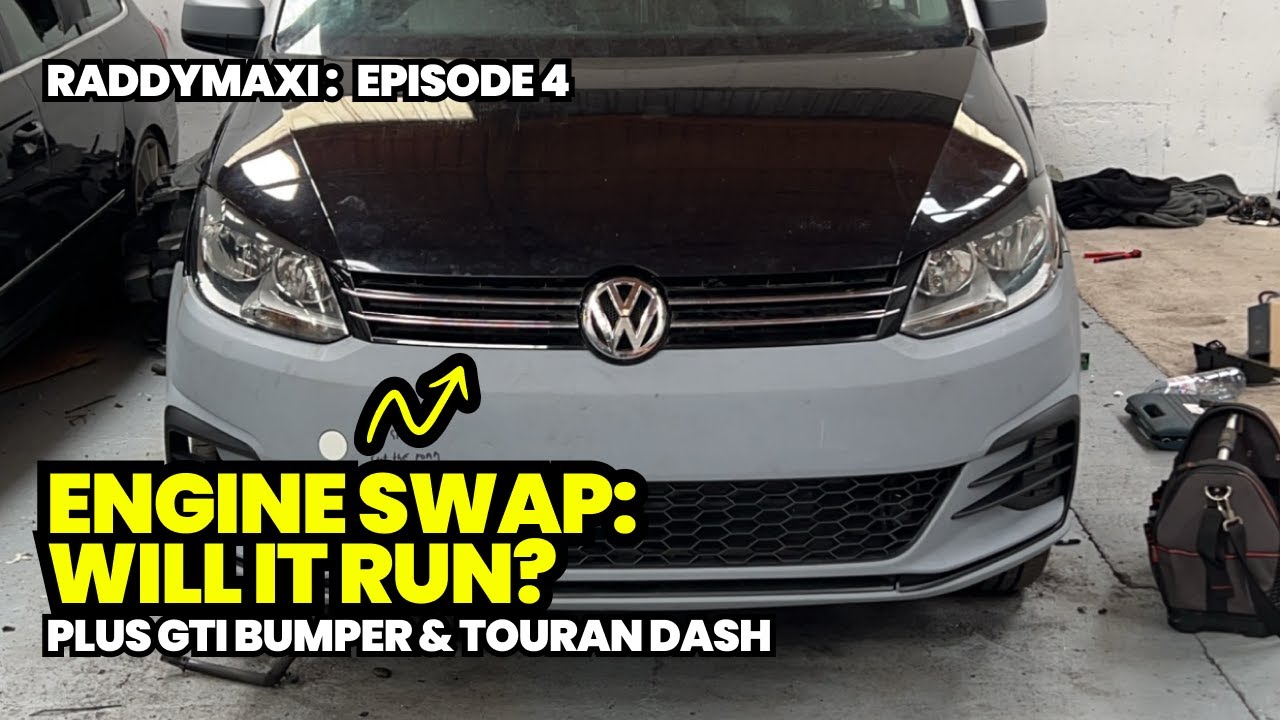 Caddy gets Engine Swap, Hybrid Front Bumper & Touran Dash | RaddyMAXI EP4