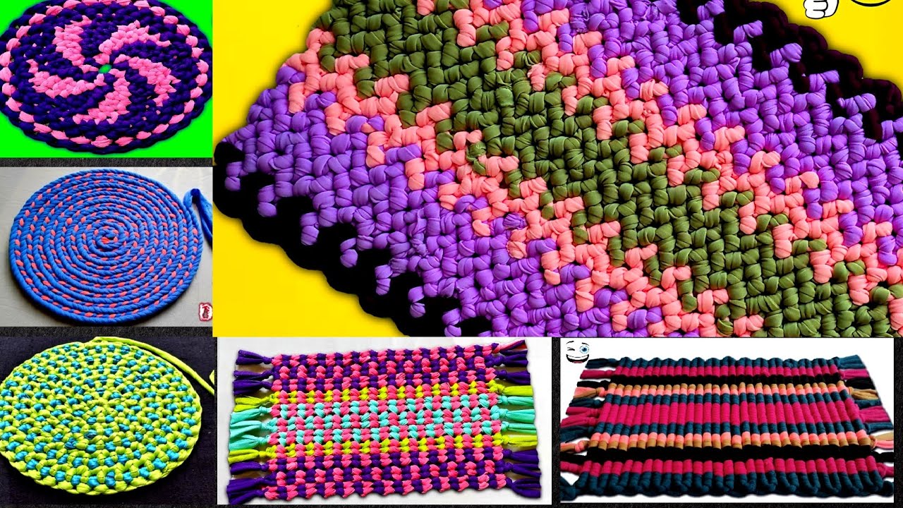 6 Easy Doormats Ideas, 6 doormats using waste cloth easy, 6 paydan banane ka tarika, 