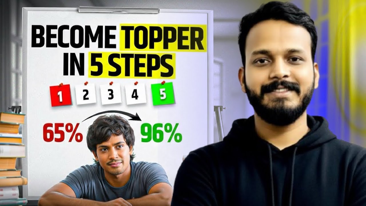 5 Steps To Become a Topper in Class 9 & 10 🔥 | CBSE Board 2026-27 Strategy | Study Like a Topper