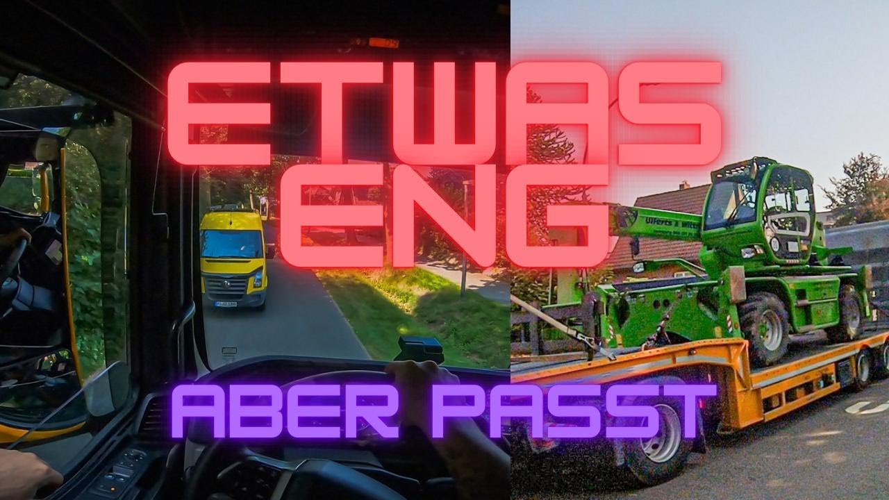 Merlo Roto bei Platzmangel – Herausforderung in der engen Straße