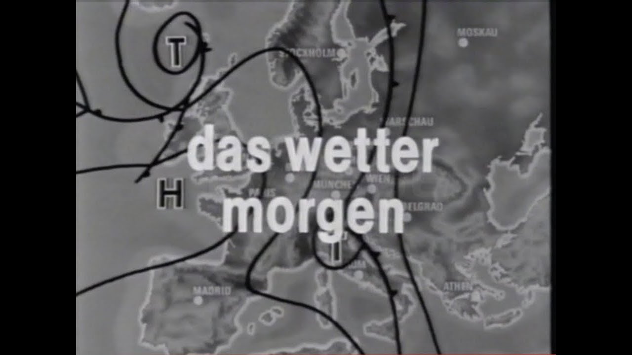 Original ARD Tagesschau Wetterkarte für den 13. Mai 1968