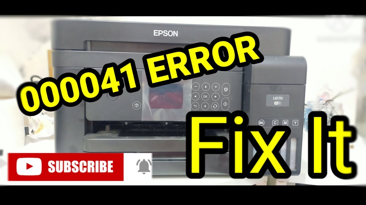 EPSON L6170 - PRINTER ERROR 000041 ERROR