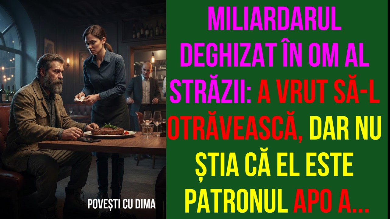 Miliardarul deghizat în om al străzii A vrut să-l otrăvească dar nu știa că el este patronul apo a..