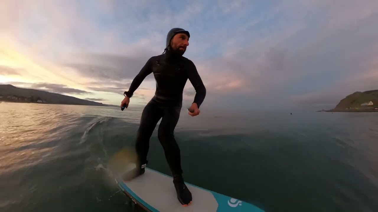 Sunset Foiling at Ballygally | Code 980s + Foil Drive Session | Northern Ireland Foiling