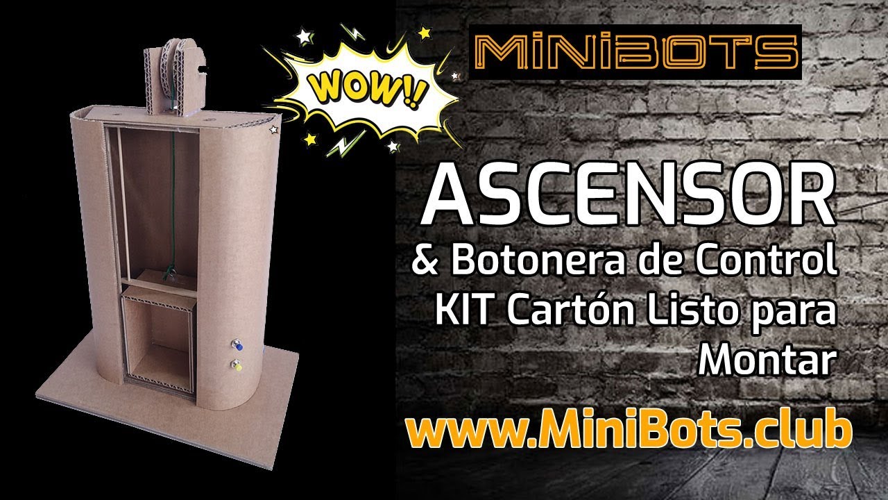 Como hacer un ASCENSOR Casero de CARTÓN con Botonera de Control |  KIT Completo LISTO PARA MONTAR