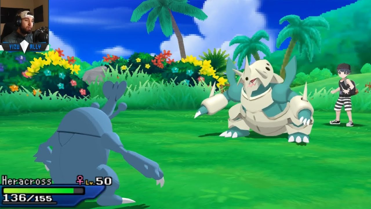 Heracross FLAME ORB Pokemon Ultra Sun Ultra Moon: UU Wi-Fi Battle vs Legion, Kirbs! (1080p)