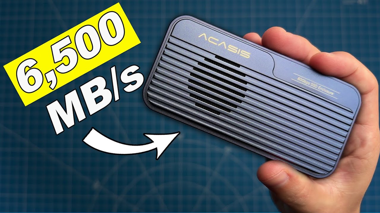 Самый быстрый SSD в мире! (Корпус ACASIS 80 Гбит/с M.2 NVMe SSD)
