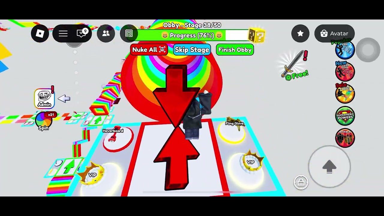 insanely suoer eazy obby in Roblox 