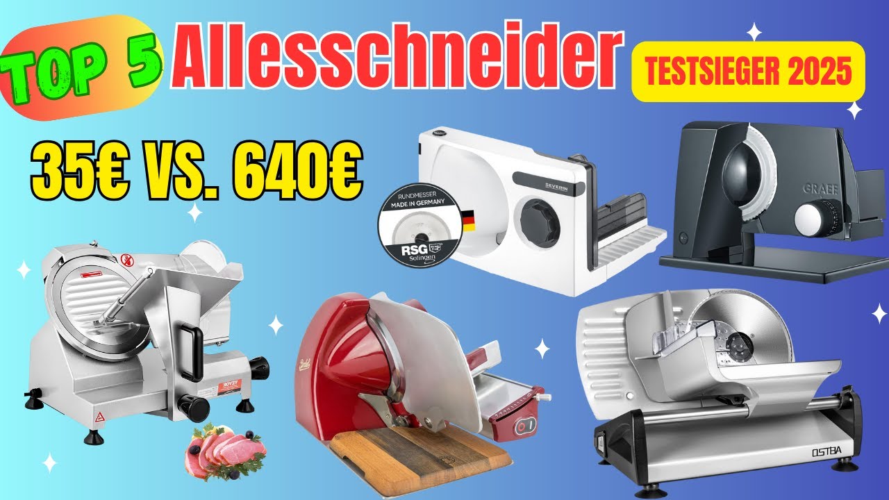 Top Wurst- & Brotschneider im Test 2025. Allesschneider Vergleich: Graef vs. Berkel