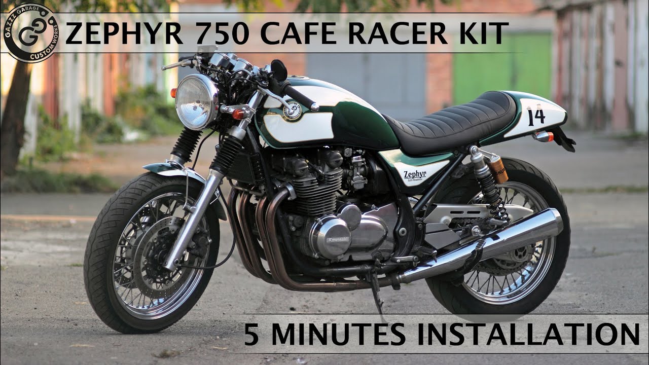 Kawasaki Zephyr 750 cafe-racer kit: 5 minutes installation.